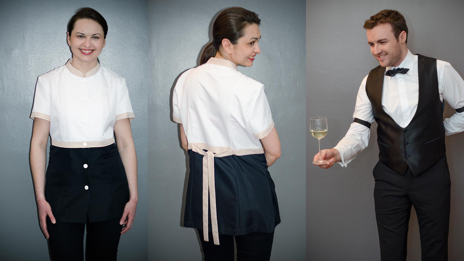 Femmes de chambre et serveurs